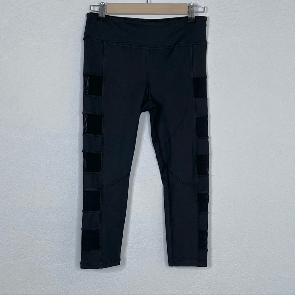Forever 21 Sheer Cut Out Workout Leggings